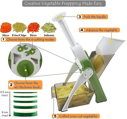 5-in-1 Multifunctional Vegetable Cutter